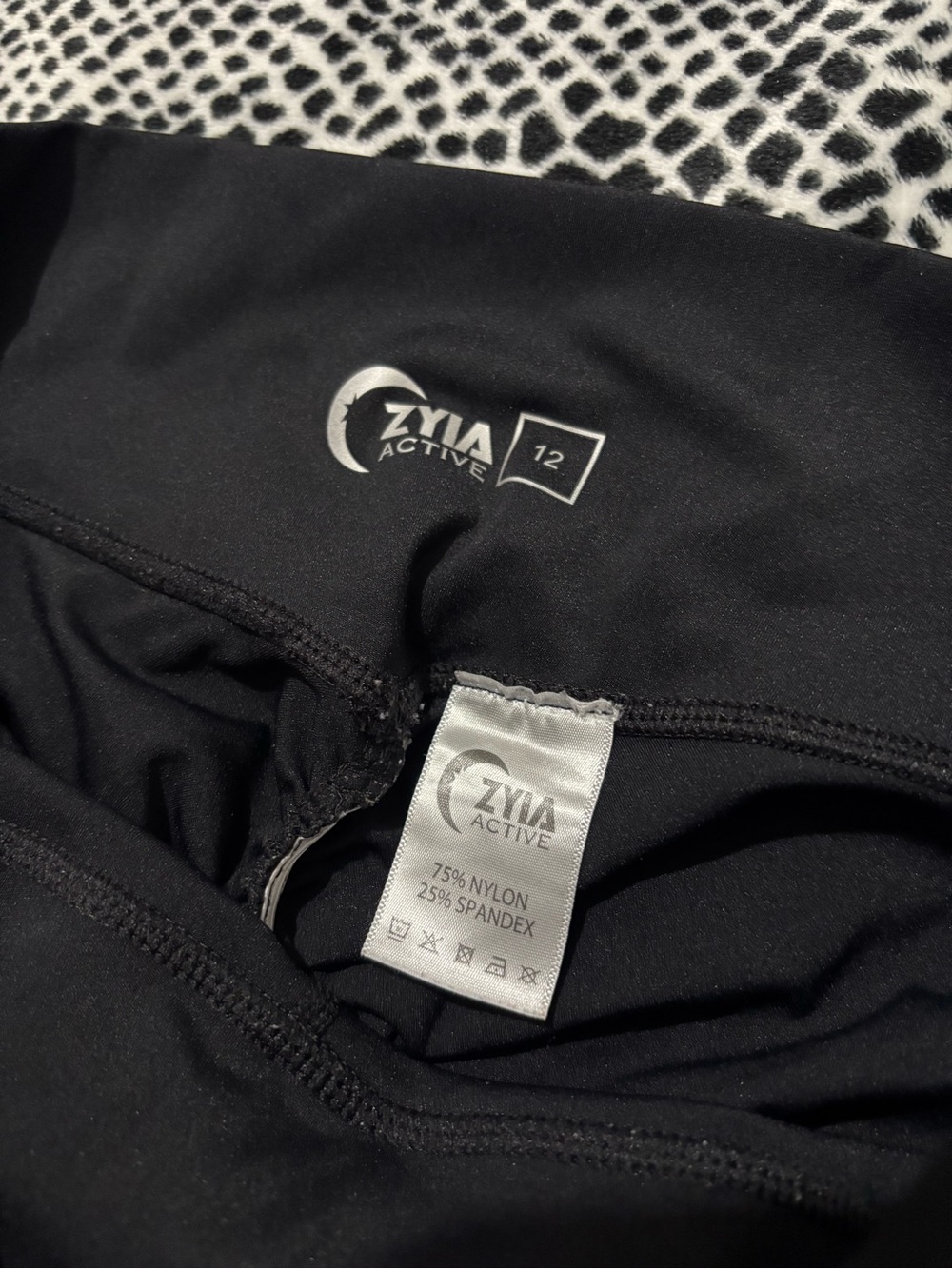 ZYIA Active Black High-Waist Performance Leggings - Picture 2 of 2